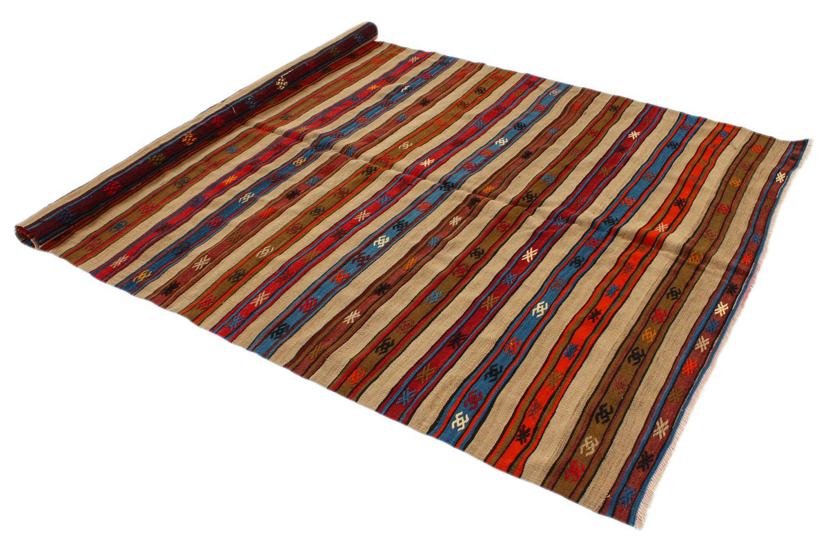 6x8 Multicolor Turkish Tribal Rug