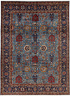 10x14 Blue and Navy Anatolian Traditional Rug