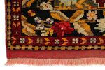 3x4 Red and Black Anatolian Turkish Tribal Rug