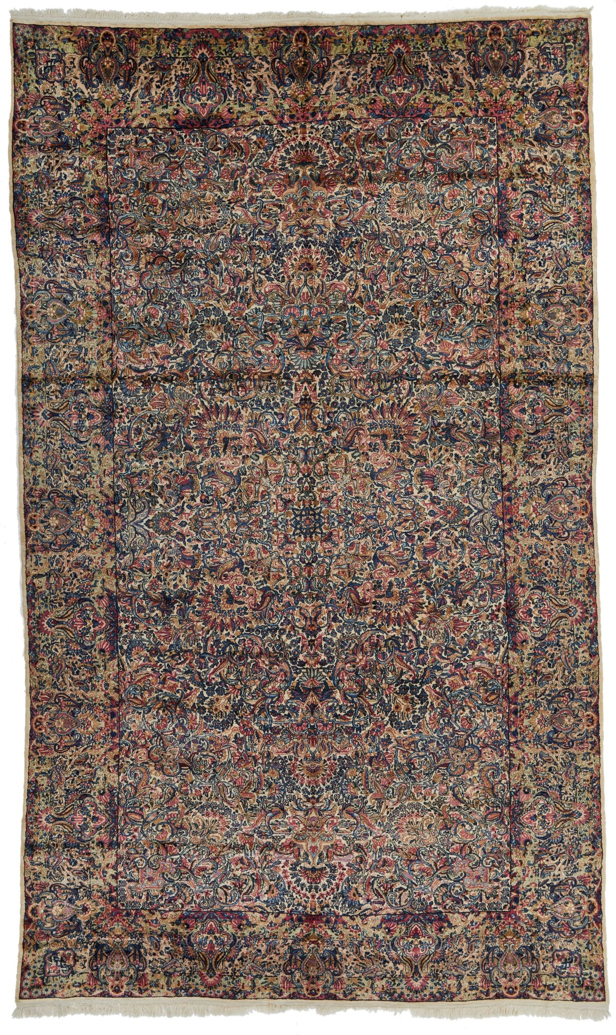 9x14 Ivory and Multicolor Persian Traditional Rug