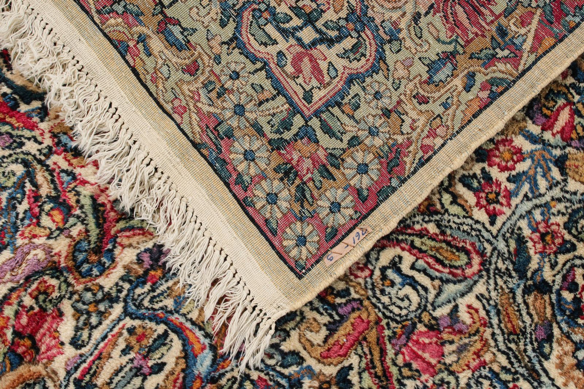 9x14 Ivory and Multicolor Persian Traditional Rug
