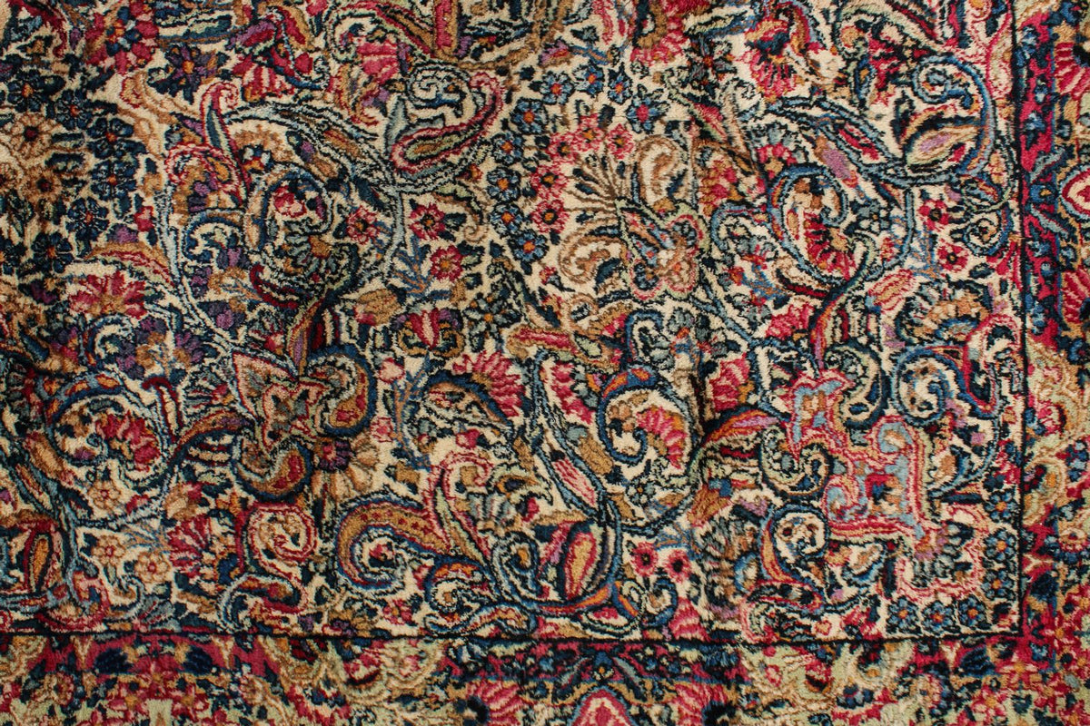 9x14 Ivory and Multicolor Persian Traditional Rug