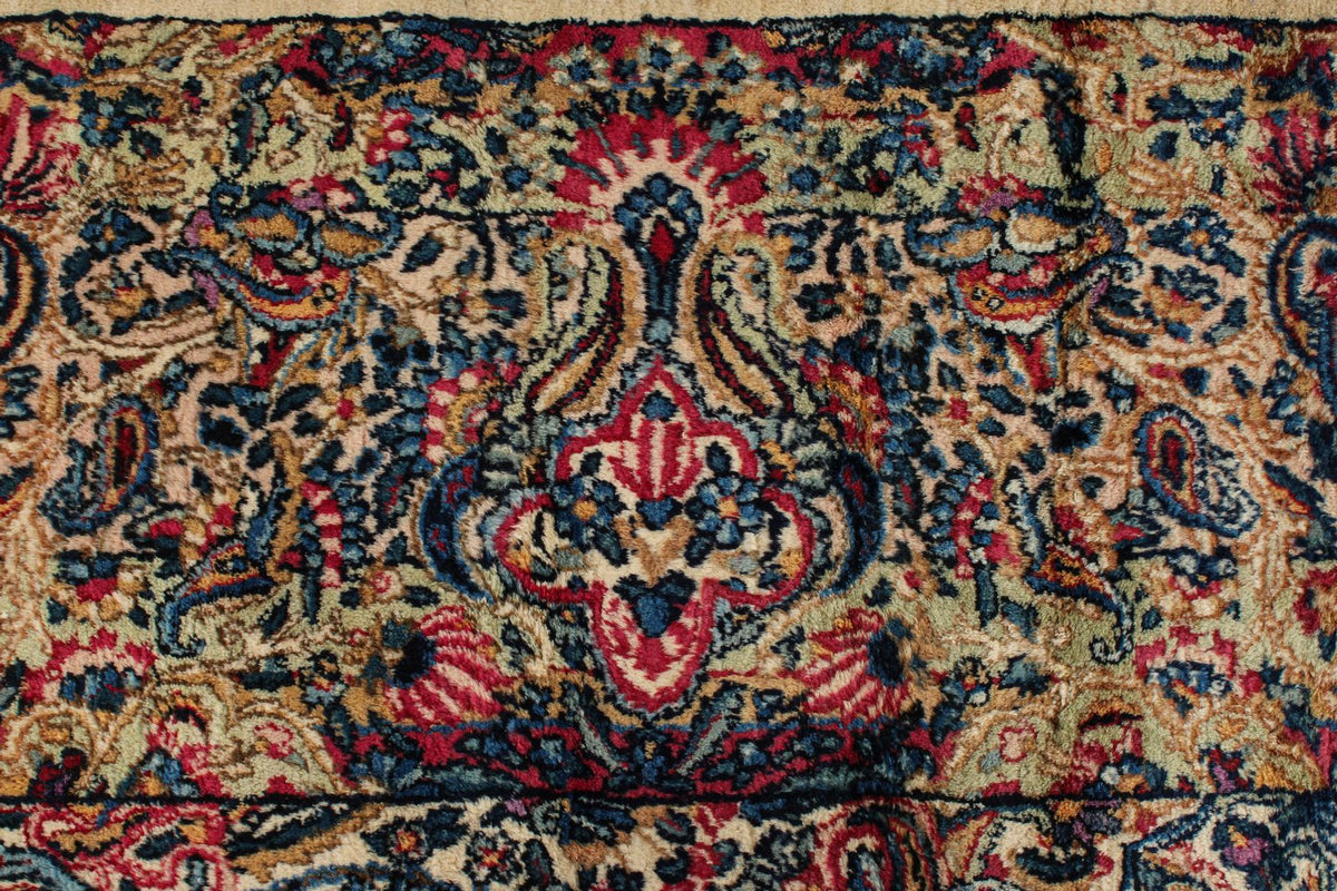 9x14 Ivory and Multicolor Persian Traditional Rug