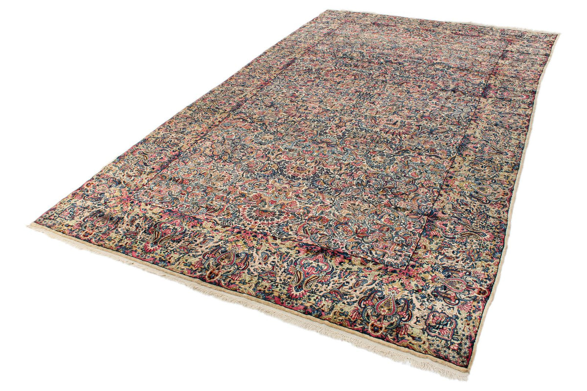 9x14 Ivory and Multicolor Persian Traditional Rug