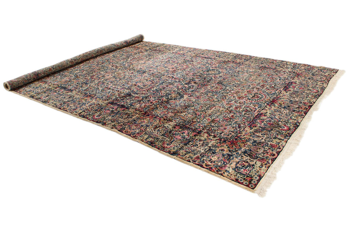9x14 Ivory and Multicolor Persian Traditional Rug