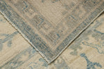 10x14 Light Blue and Ivory Turkish Oushak Rug