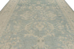 10x14 Light Blue and Ivory Turkish Oushak Rug