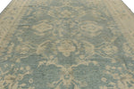 10x14 Light Blue and Ivory Turkish Oushak Rug