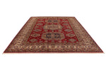 9x12 Red and Ivory Kazak Tribal Rug