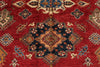 10x13 Red and Ivory Kazak Tribal Rug