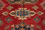 10x13 Red and Ivory Kazak Tribal Rug