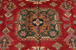 10x13 Red and Ivory Kazak Tribal Rug