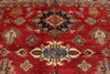 10x13 Red and Ivory Kazak Tribal Rug