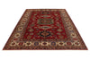 10x13 Red and Ivory Kazak Tribal Rug