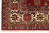 10x13 Red and Ivory Kazak Tribal Rug