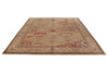 8x10 Brown and Beige Kazak Tribal Rug
