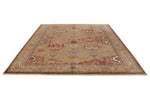 8x10 Brown and Beige Kazak Tribal Rug