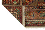 8x10 Brown and Beige Kazak Tribal Rug