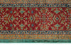 9x12 Green and Red Turkish Tribal Rug