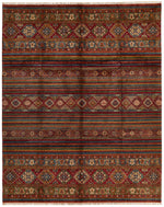 10x13 Multicolor Tribal Rug