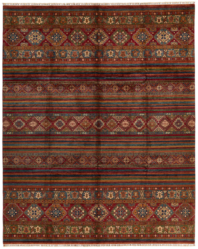 10x13 Multicolor Tribal Rug