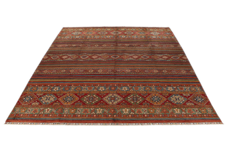 10x13 Multicolor Tribal Rug
