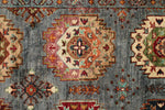 5x7 Gray and Brown Turkish Tribal Rug