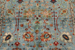 5x7 Gray and Multicolor Turkish Tribal Rug