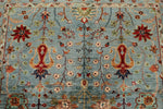 5x7 Gray and Multicolor Turkish Tribal Rug