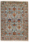 5x7 Gray and Brown Turkish Tribal Rug