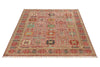 5x7 Pink and Red Turkish Tribal Rug