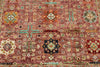 5x7 Pink and Red Turkish Tribal Rug