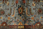 5x6 Gray and Multicolor Turkish Tribal Rug