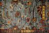 5x6 Gray and Multicolor Turkish Tribal Rug