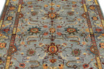5x6 Gray and Multicolor Turkish Tribal Rug