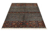 4x6 Gray and Multicolor Tribal Rug