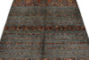 4x6 Gray and Multicolor Tribal Rug
