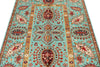 4x6 Turquoıse and Red Turkish Tribal Rug