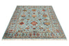 5x7 Blue and Blue Turkish Tribal Rug