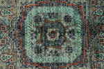 5x7 Light Blue and Gray Turkish Tribal Rug