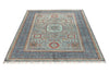 5x7 Light Blue and Gray Turkish Tribal Rug