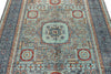 5x7 Light Blue and Gray Turkish Tribal Rug