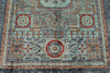 5x7 Light Blue and Gray Turkish Tribal Rug