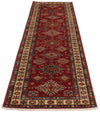 3x10 Red and Ivory Kazak Tribal Runner