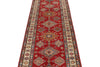 3x10 Red and Ivory Kazak Tribal Runner