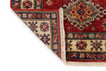 3x10 Red and Ivory Kazak Tribal Runner