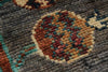 6x8 Gray and Multicolor Turkish Tribal Rug