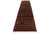 3x13 Blue and Multicolor Tribal Runner