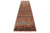 3x13 Blue and Multicolor Tribal Runner