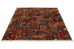 5x7 Red and Multicolor Tribal Rug